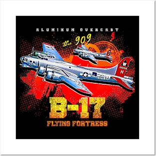 B-17 Flying Fortress heavy us air force bomber Aircraft Posters and Art